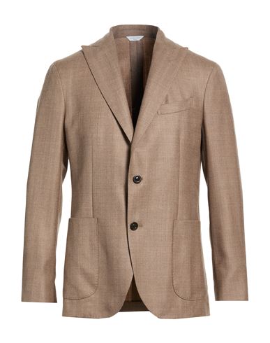 Man Blazer Sand Size 42 Virgin Wool