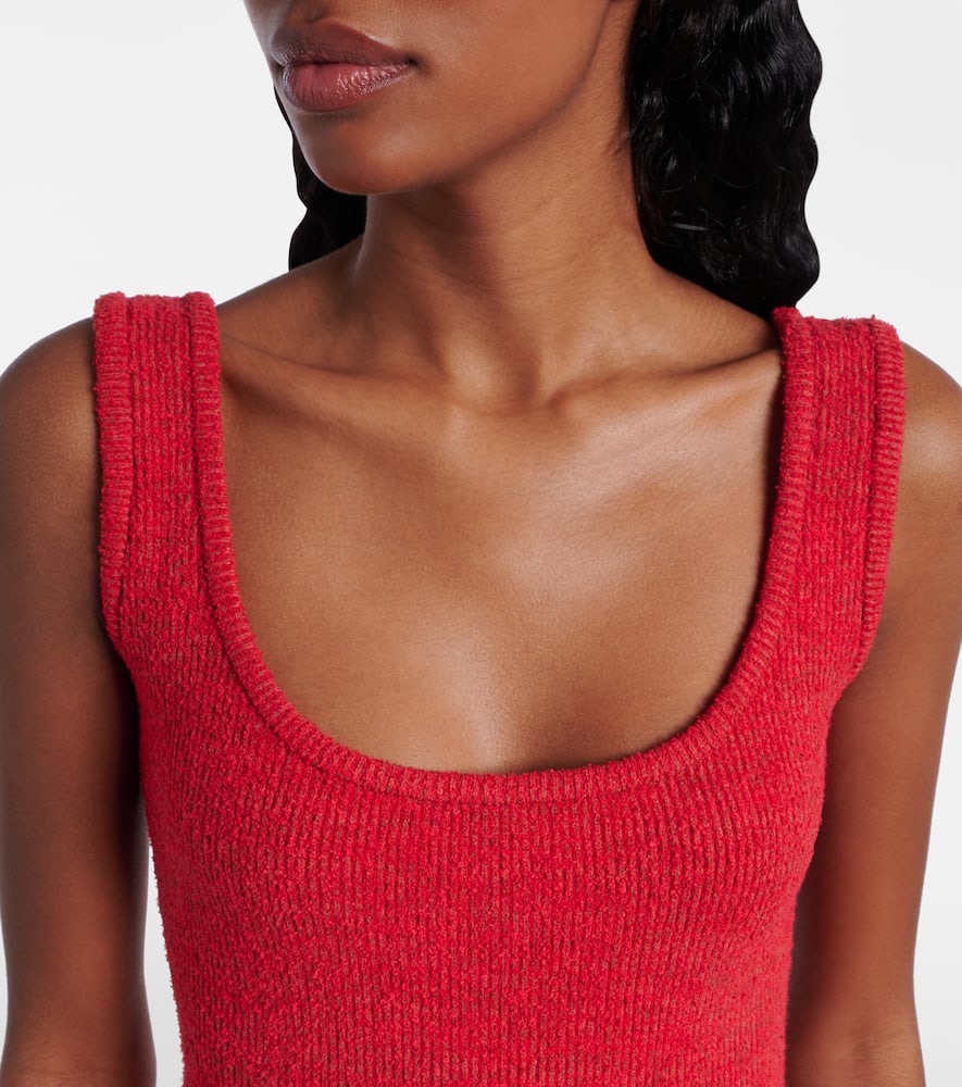 Lace-trimmed minidress
