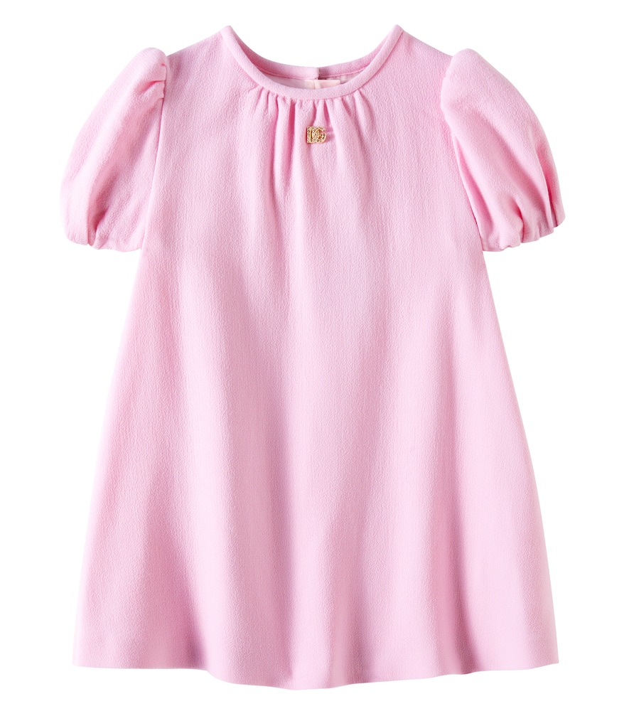 Dolce & Gabbana Kids Gathered wool dress