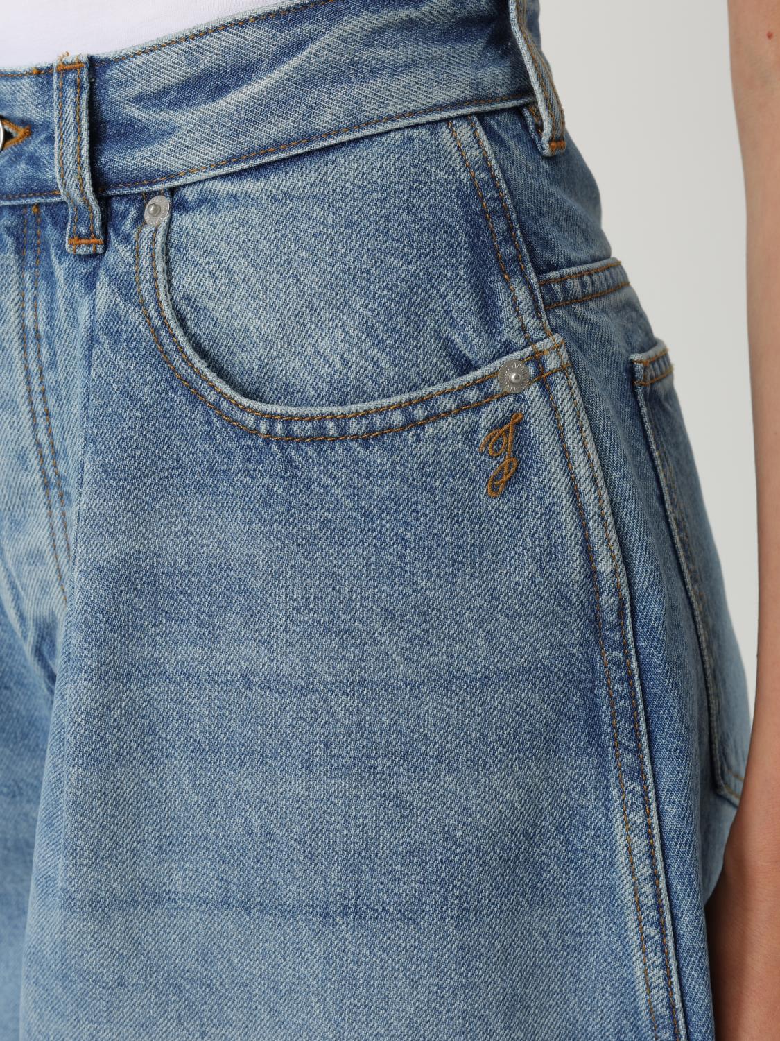 Le De-Nîmes Ovalo pleated jeans - Blue