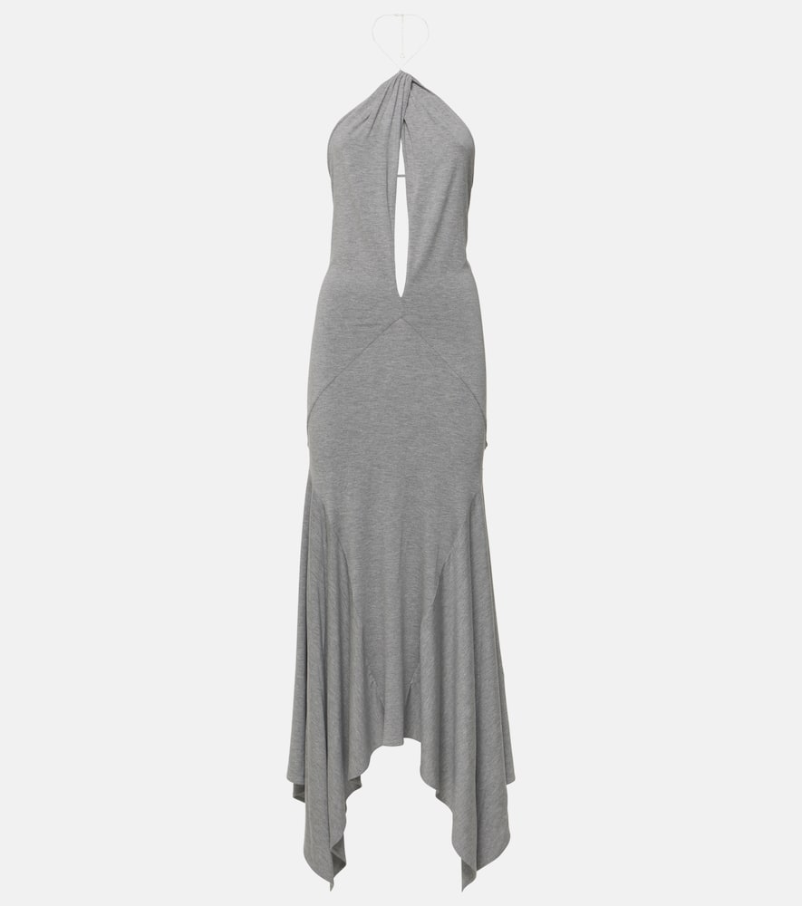 Halterneck maxi dress