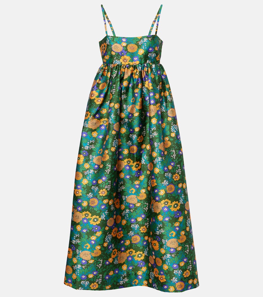 Alémais Printed open-back maxi dress
