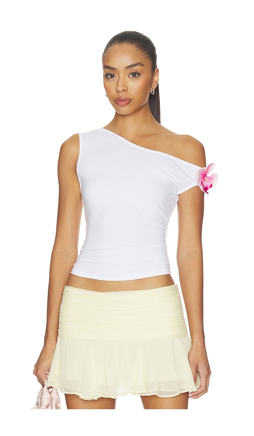 MORE TO COME Neha Asymmetrical Top in White. - XXS also in XS, S, M