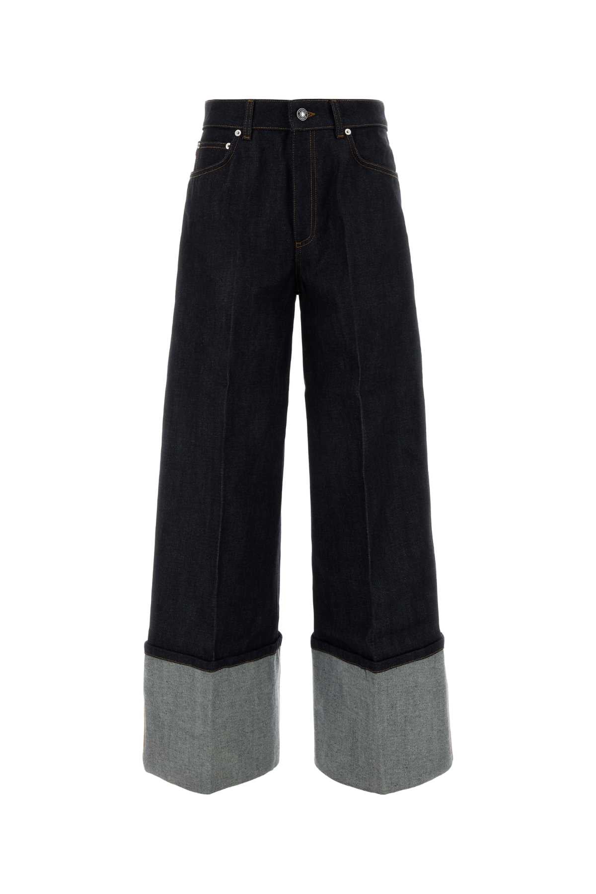 Turn Up Jeans — Navy