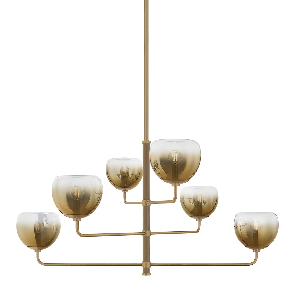Patina Brass Chandelier from the August Collection