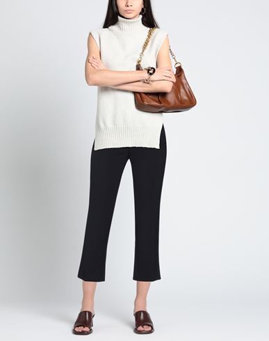 Woman Pants Navy Size L Polyester, Viscose, Elastane
