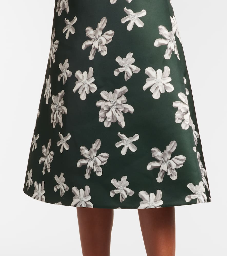 Rumi floral genzianella midi dress