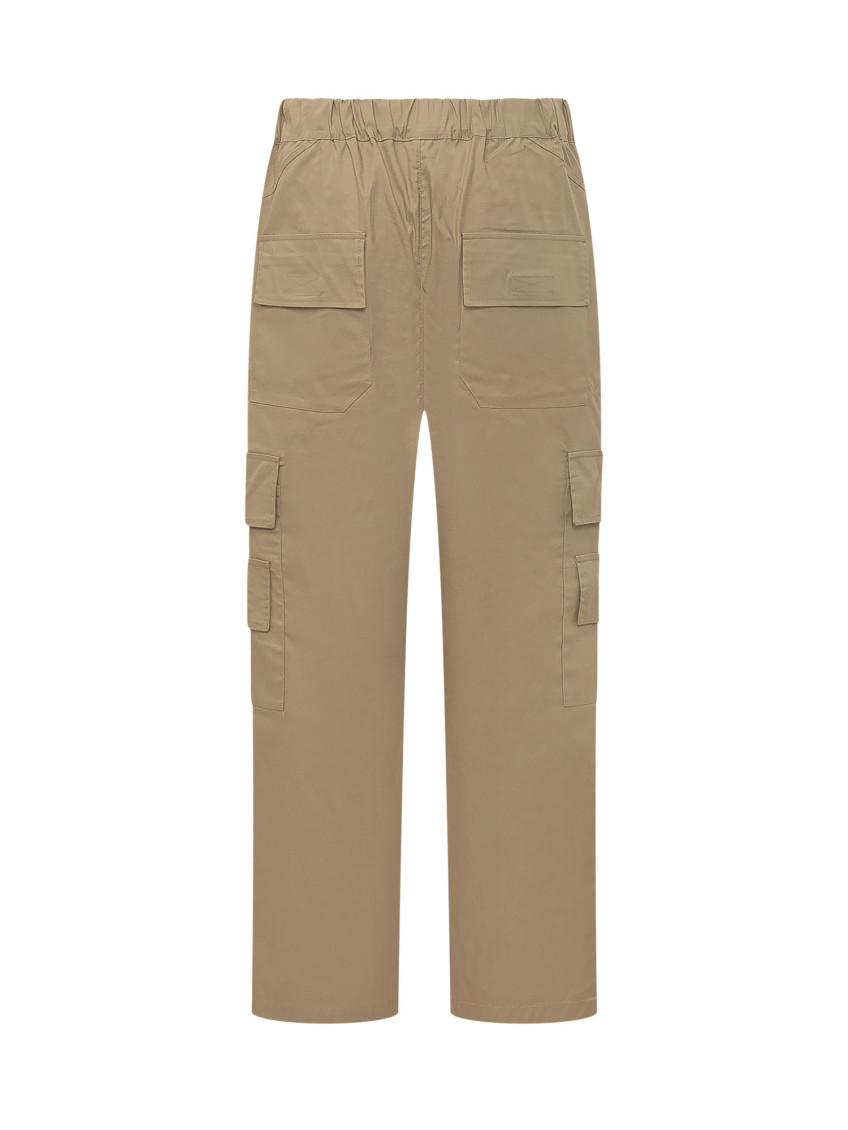 Beige Straight Cargo Pants
