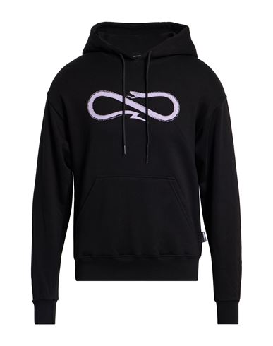 Man Sweatshirt Black Size S Cotton