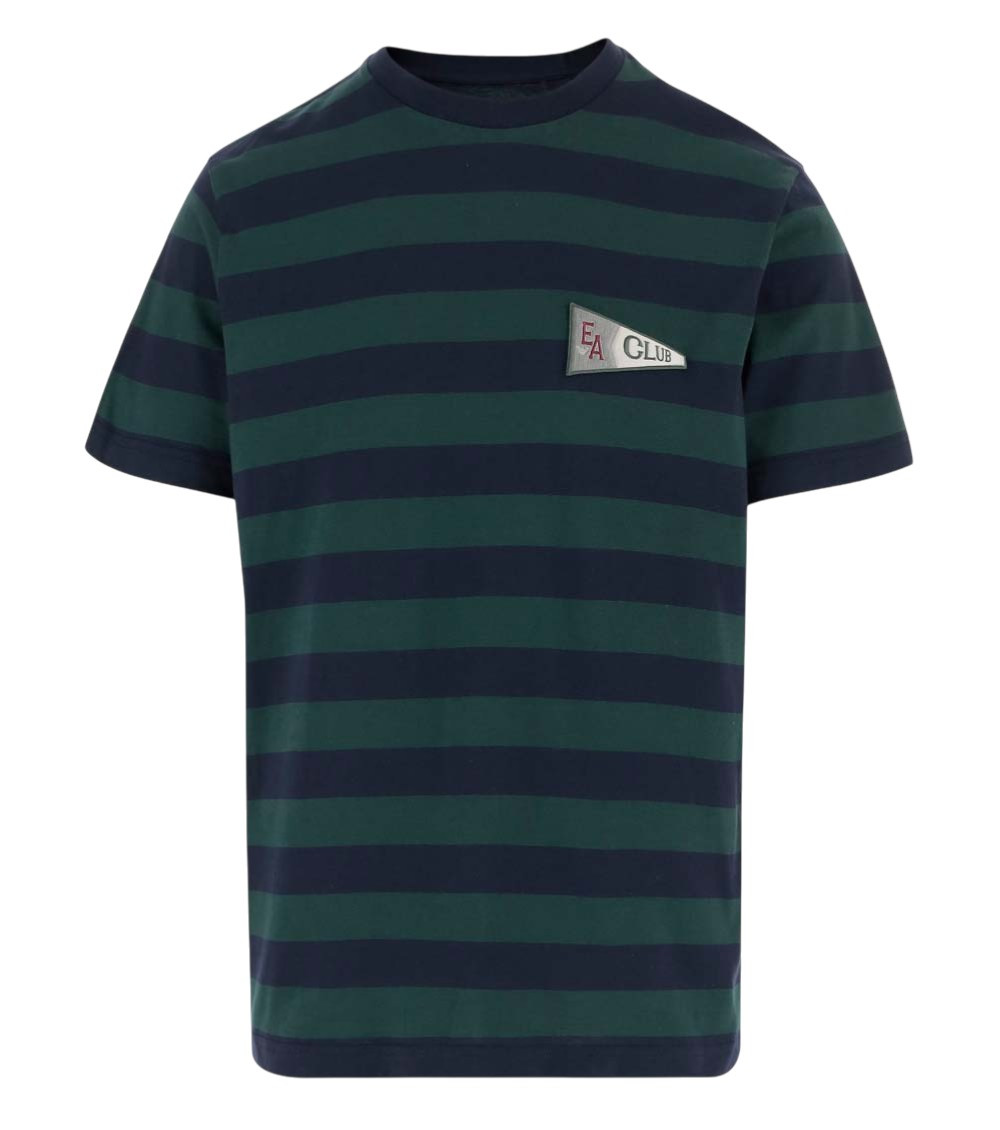 Multicolor Stripes Crew Neck T-Shirt