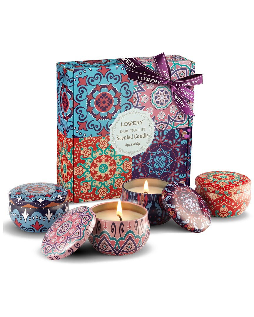 4pc Travel Scented Candle Gift Set