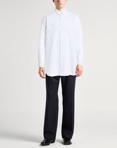 Man Shirt White Size L Linen, Cotton