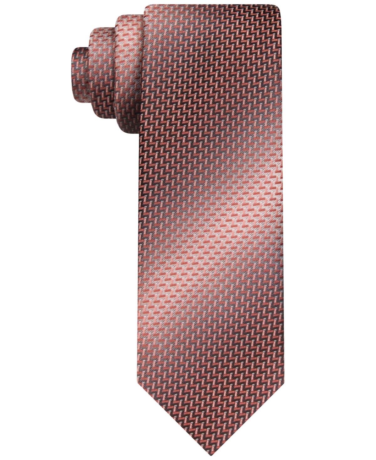 Men's Classic Textured Neat Tie - Coral