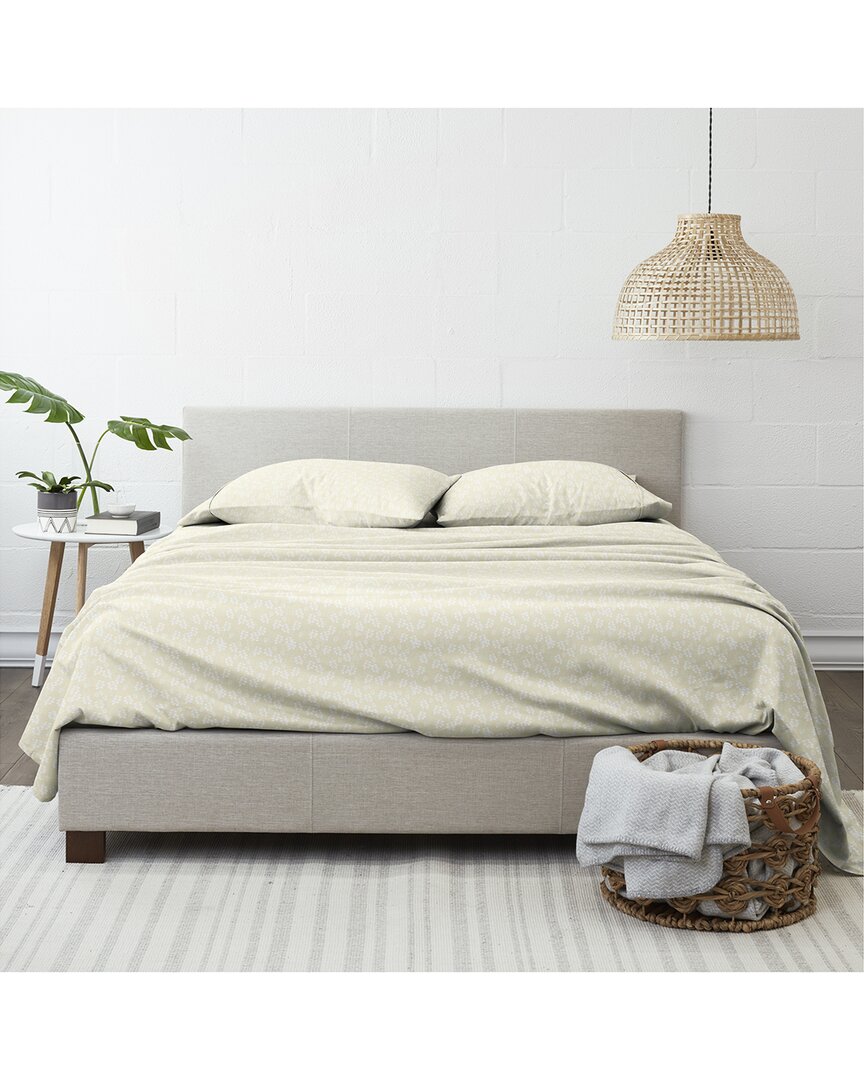 Premium Ultra Soft Wheat Pattern 4Pc Bed Sheet Set