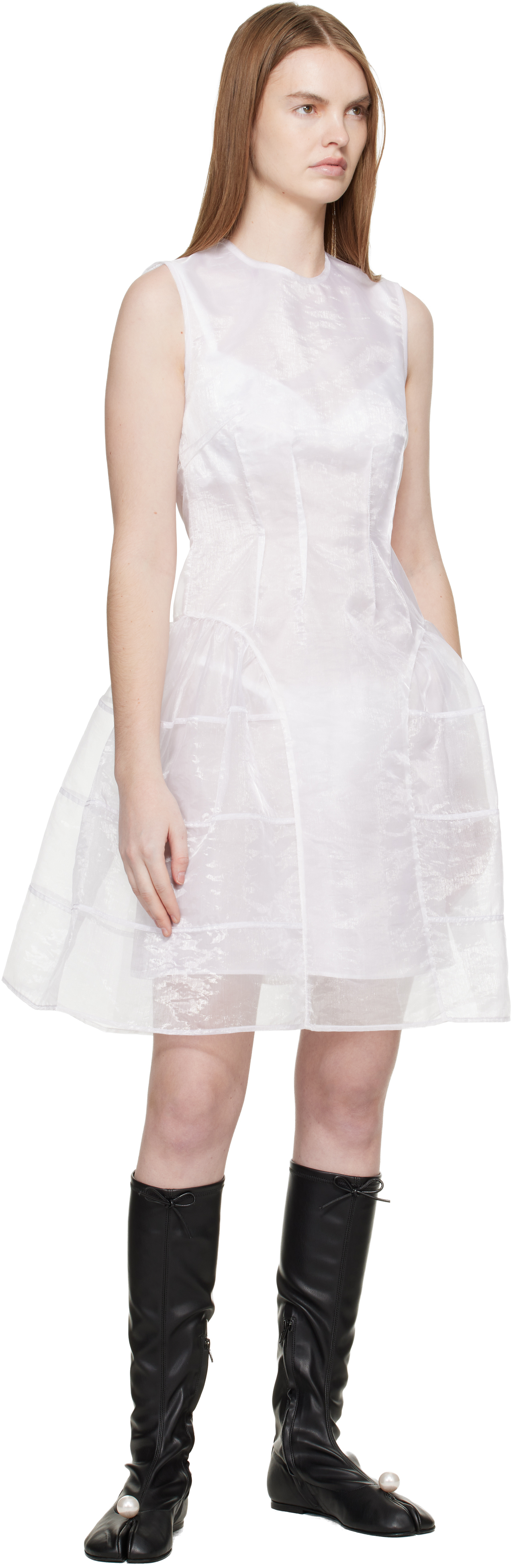 White CBclaudie Minidress