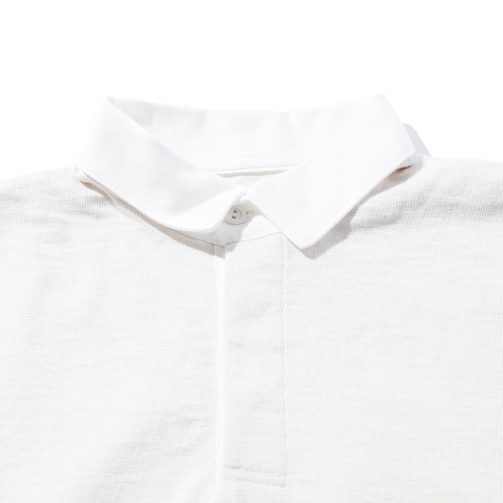 Climbers' Striped Rugby Shirt Ecru x Purple