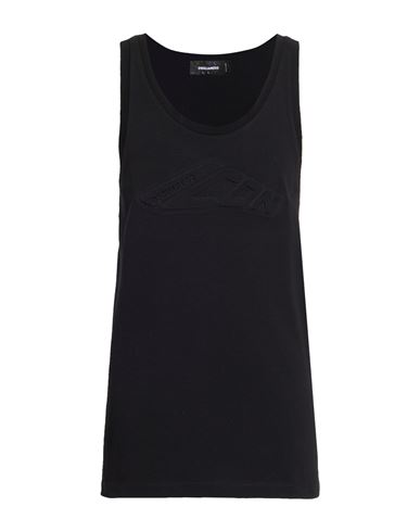 Icon Man Tank top Black Size L Cotton