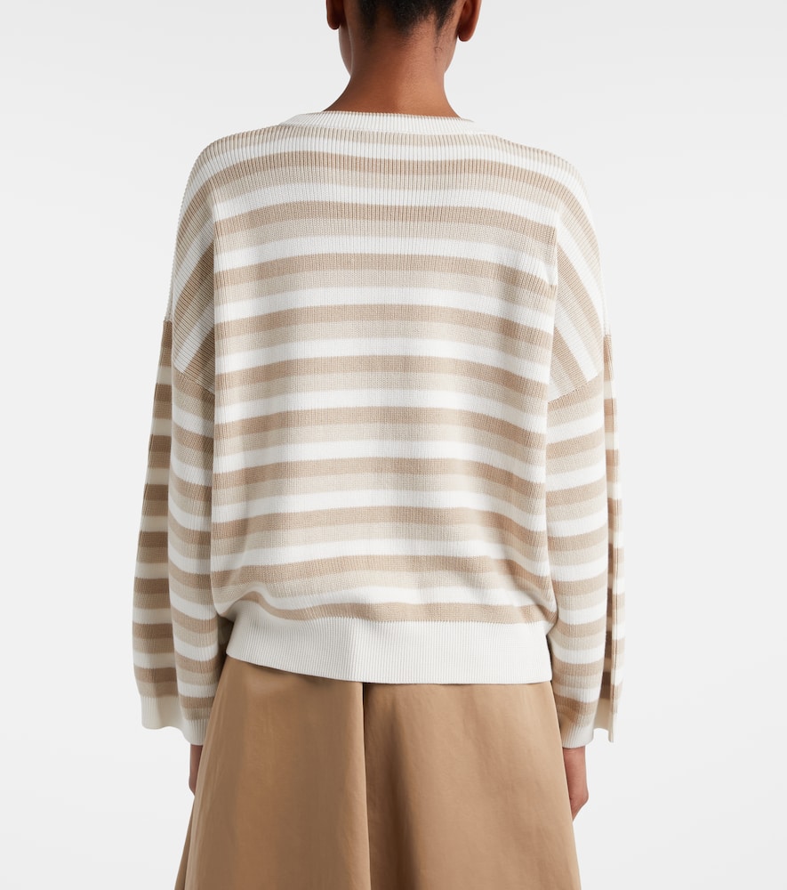 Striped cotton sweater