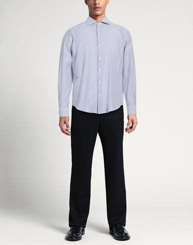 Man Shirt Light blue Size 16 Cotton