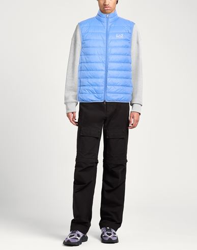 Man Vest Light blue Size L Polyamide