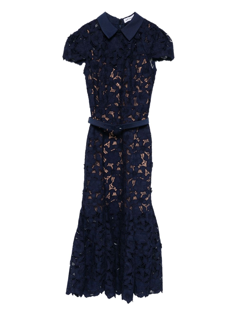 Guipure Lace Midi Dress
