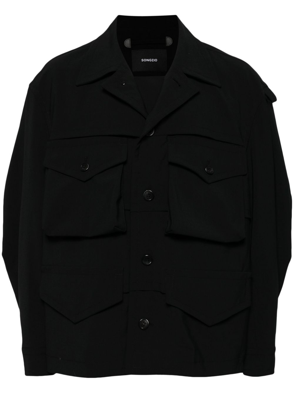 Button-up field jacket - Black