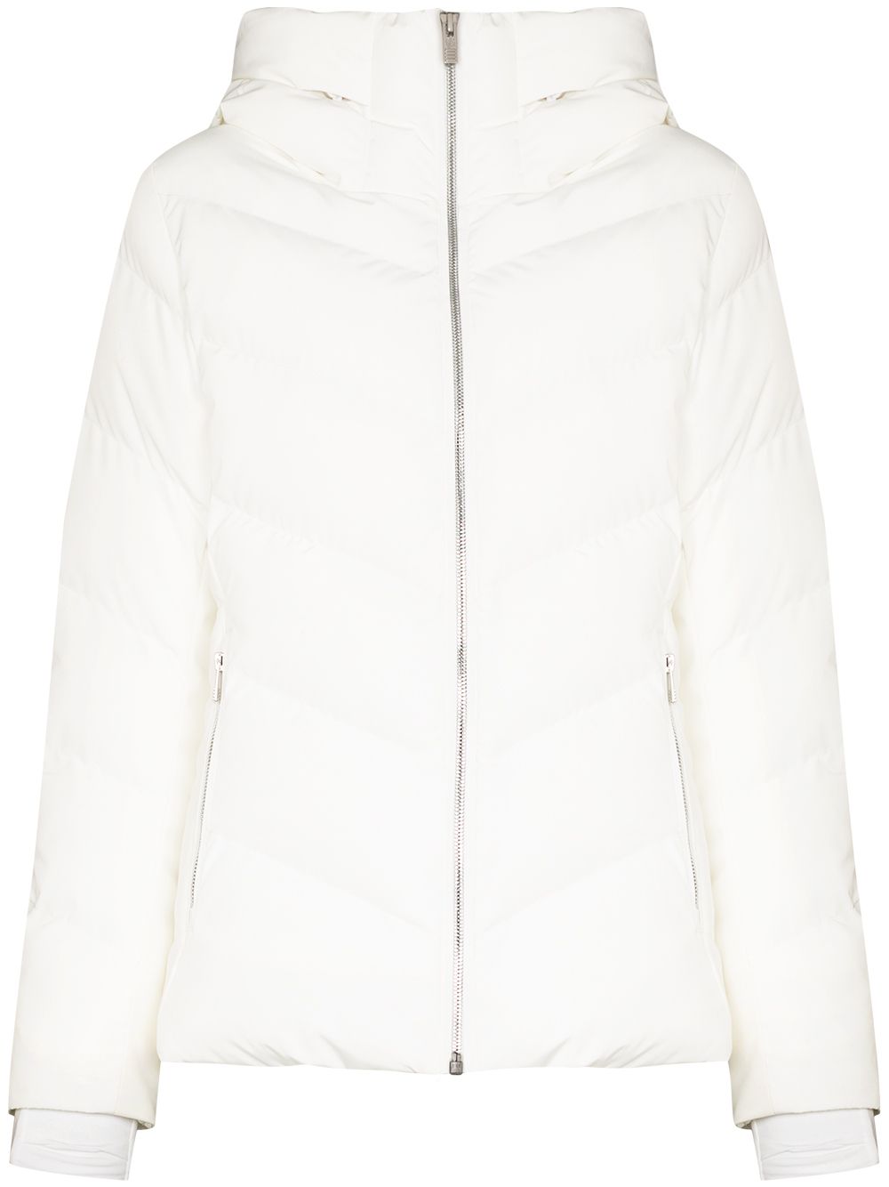 Hooded quilted puffer jacket - Black