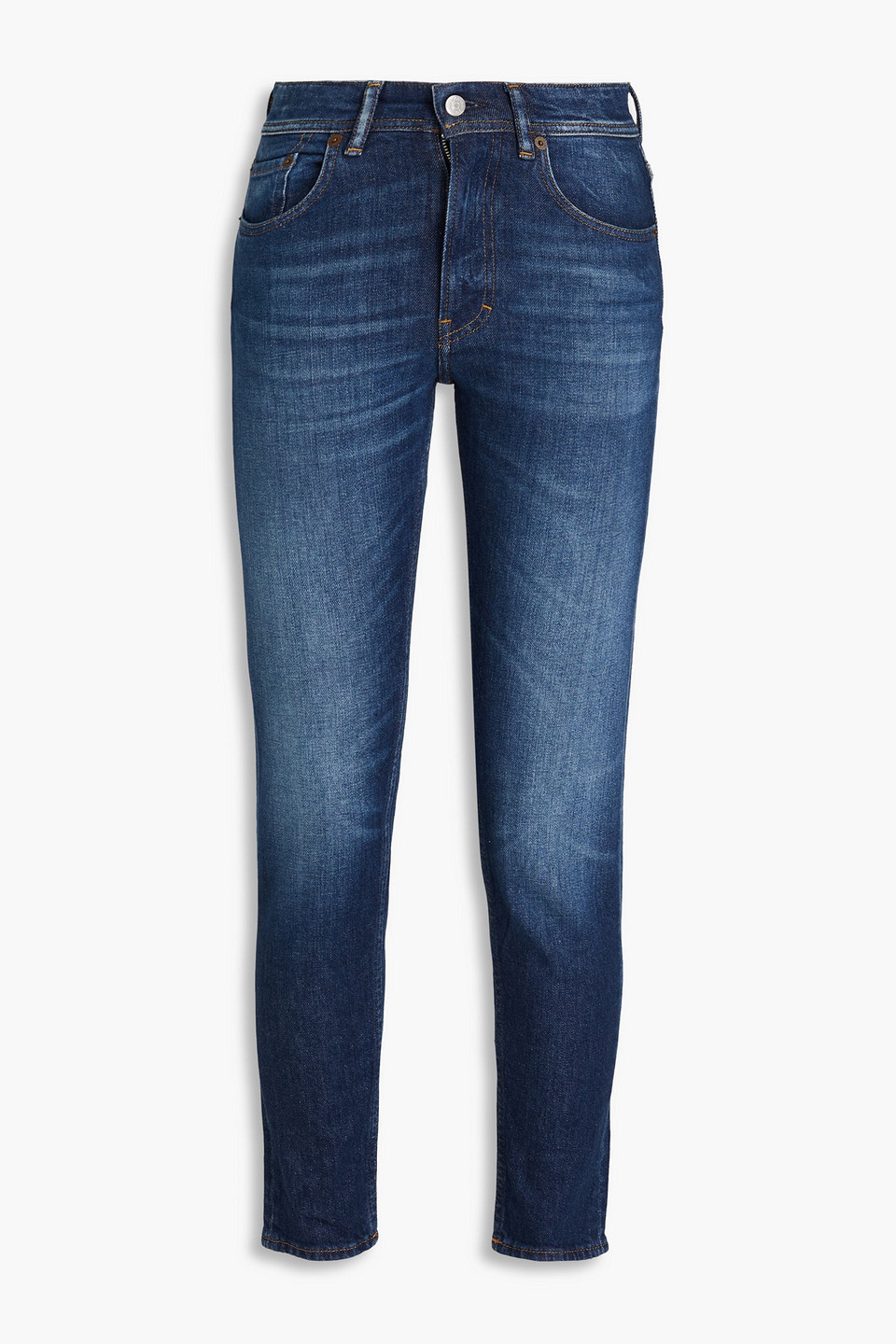 High-rise slim-leg jeans - Blue - 23W-32L