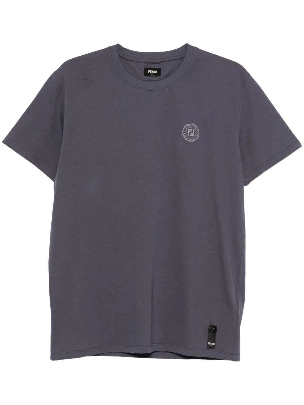 Ff Postcards Logo Print Cotton T-Shirt