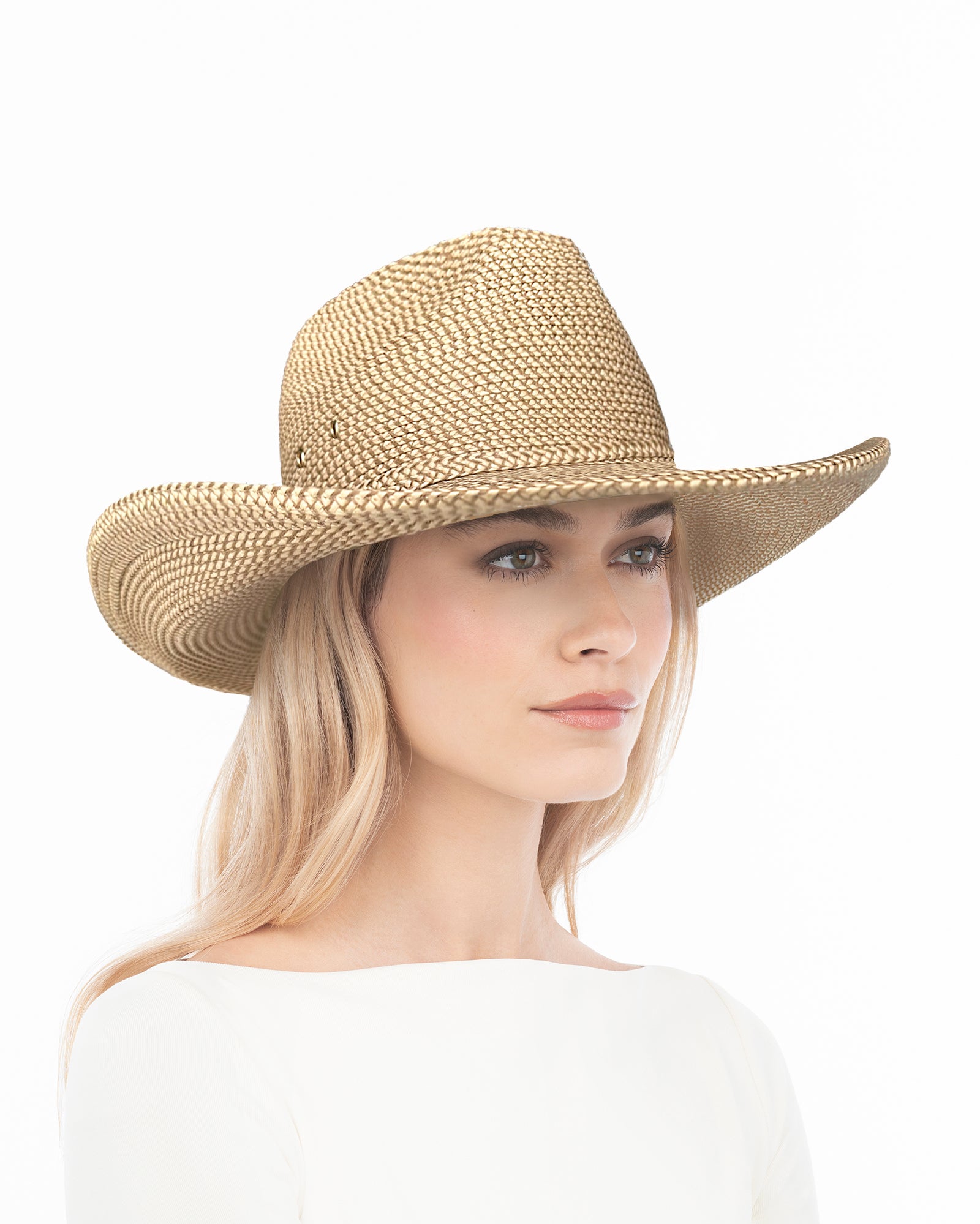 Women's Western Hat - OriginalPeanut, Adjustable, UPF 50+, Elasticized Inner Band