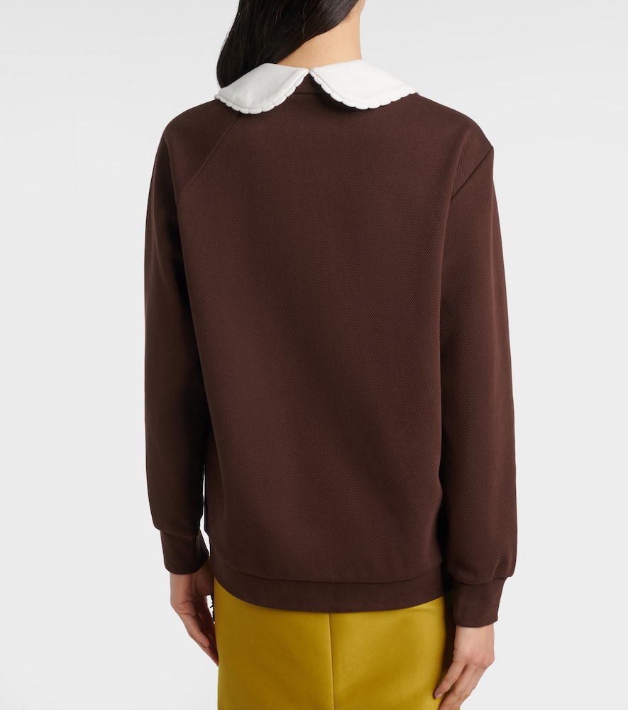 Logo cotton-blend sweatshirt