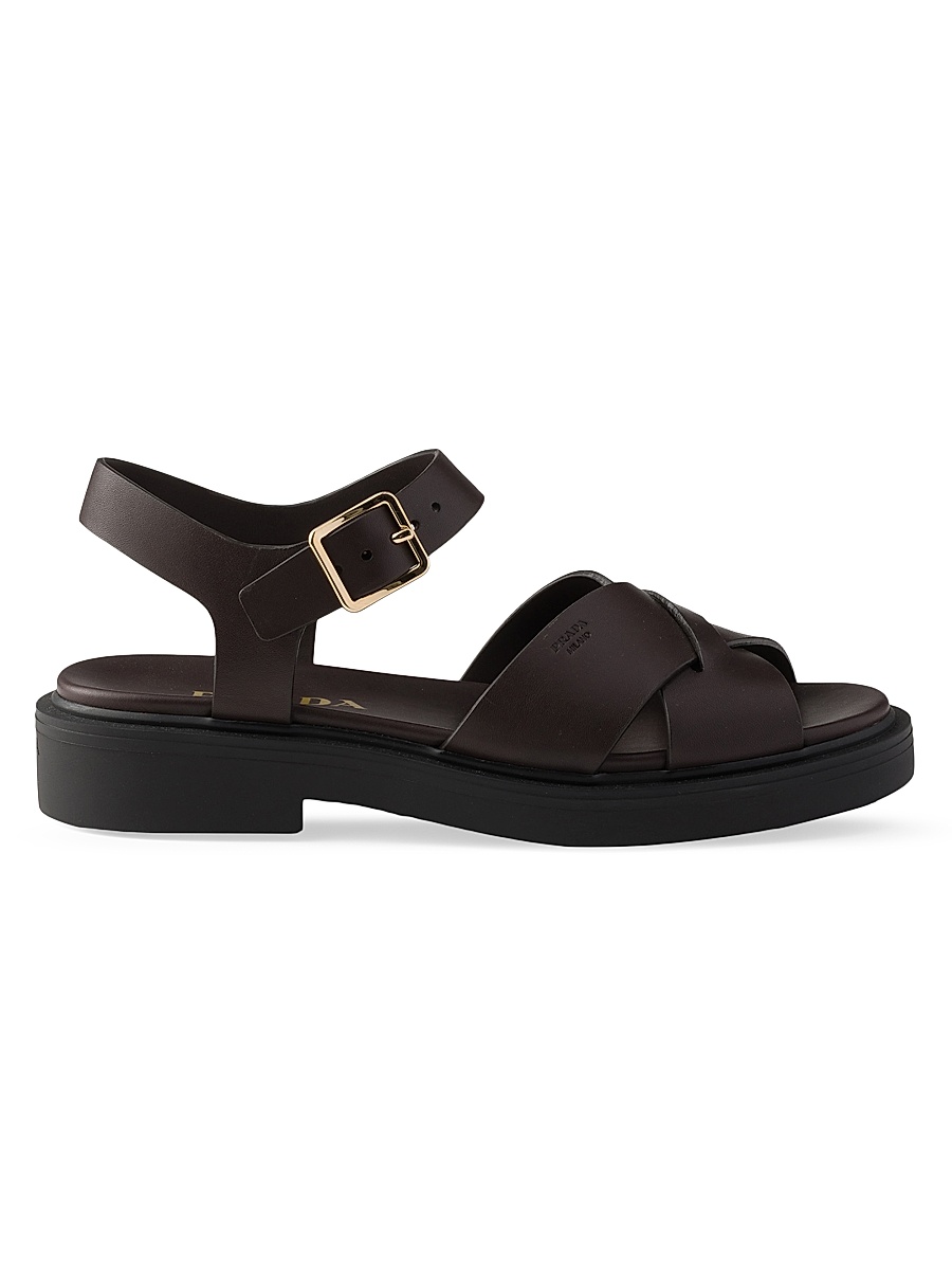 Women's Leather Sandals - Brown