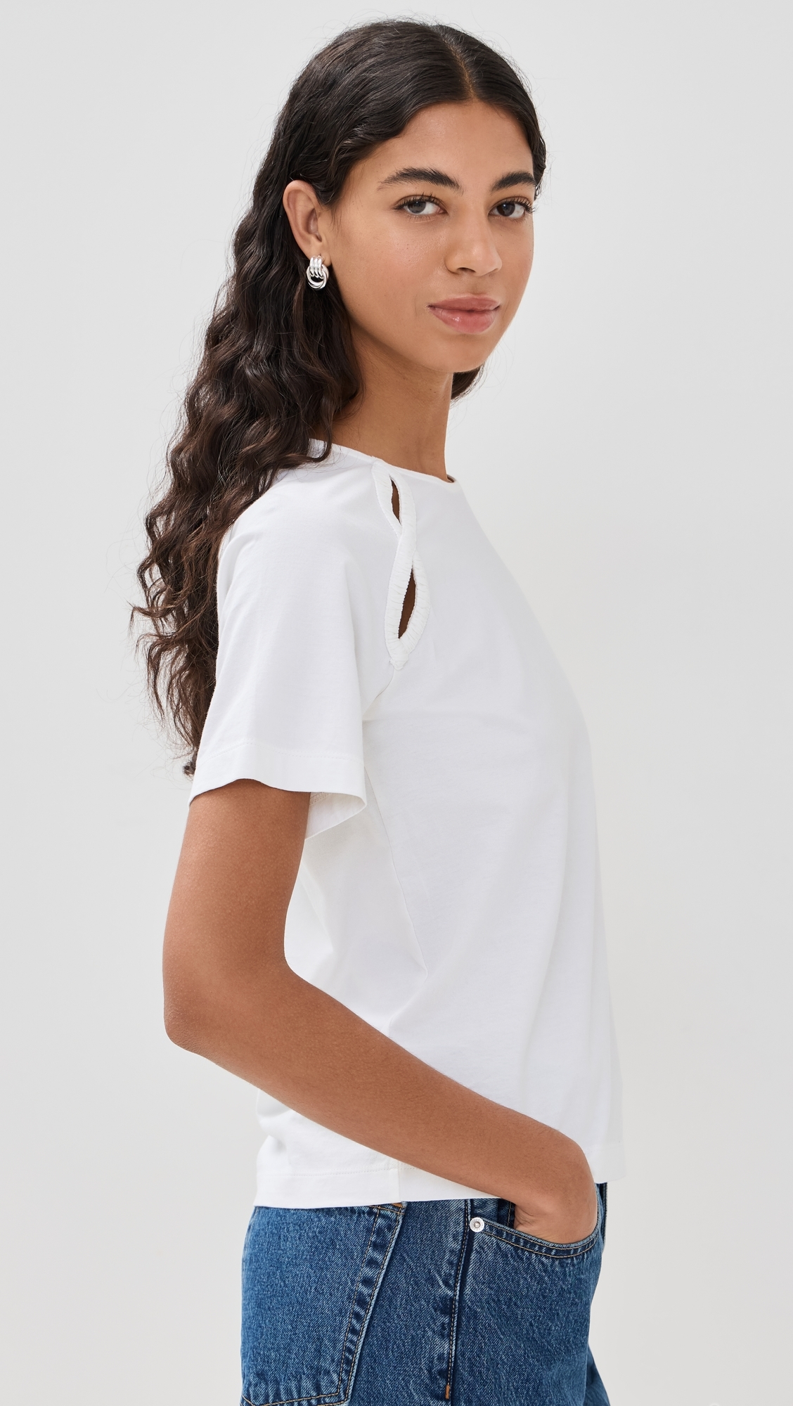 Solace Jersey Top White