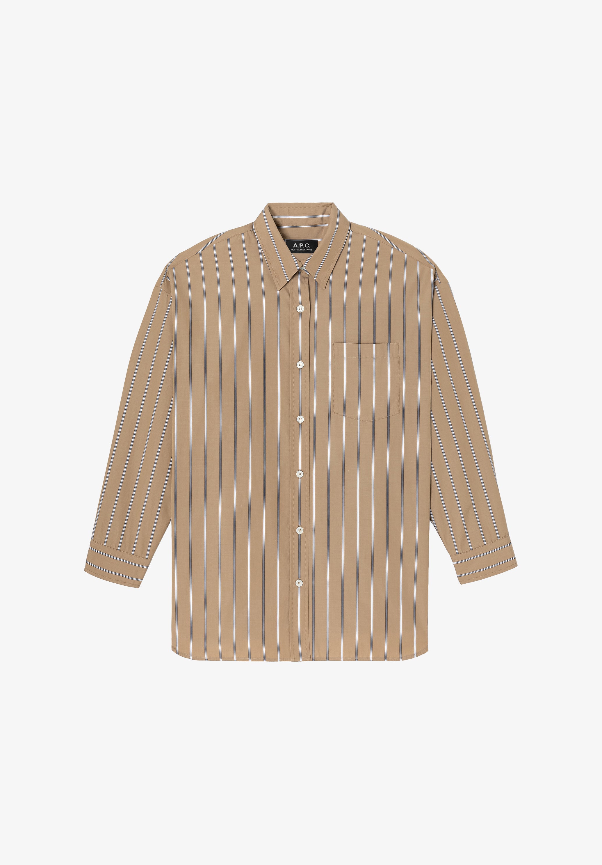 A. P.C. Women's Tara Shirt Size: 34 in Beige