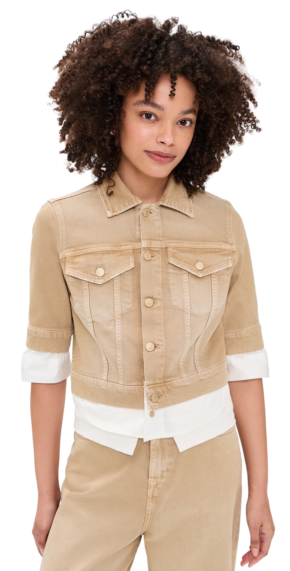 Double Layer Trucker Jacket Colored Mankind