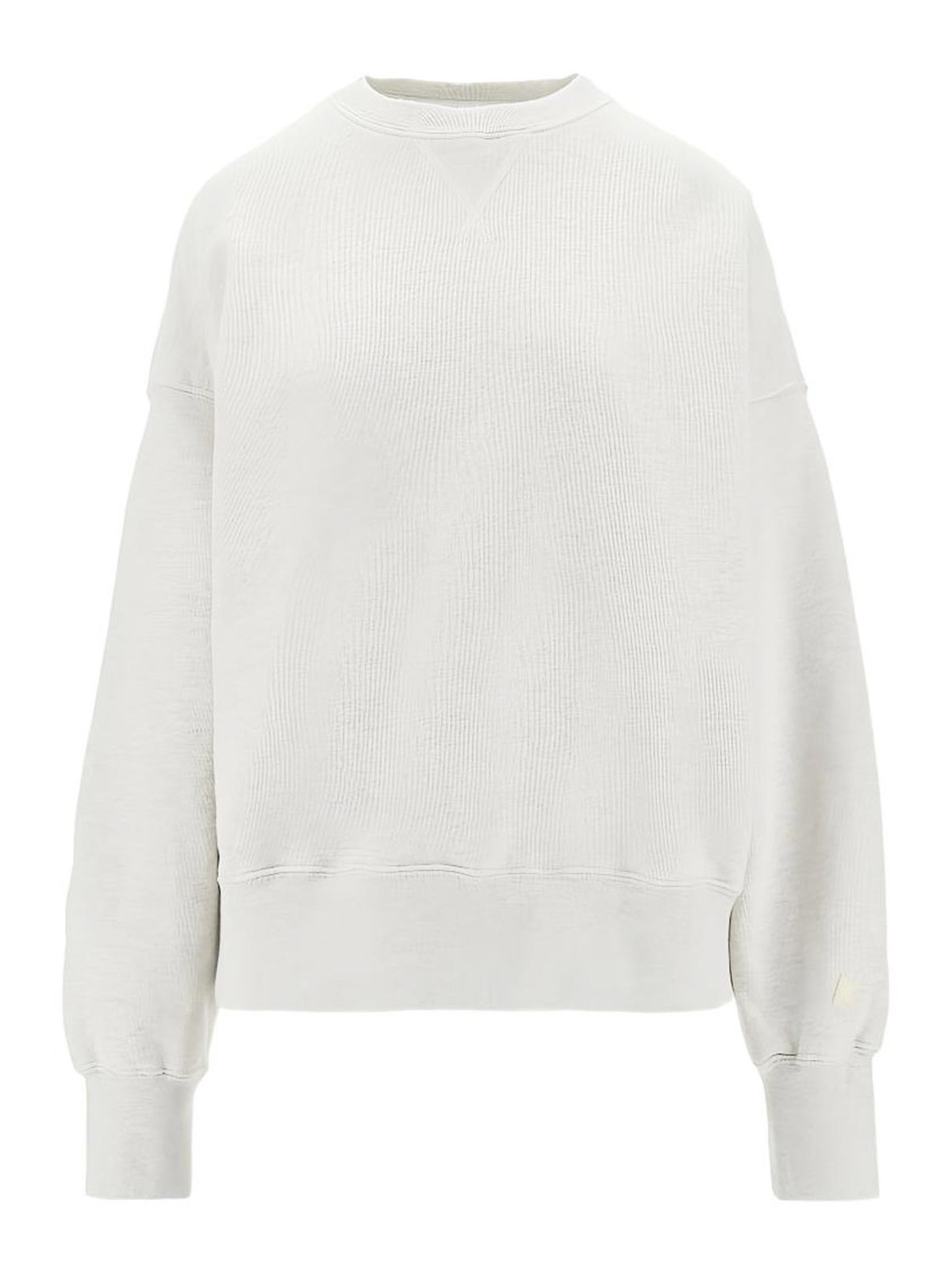 Sweatshirt In Grey Cotton With Crewneck