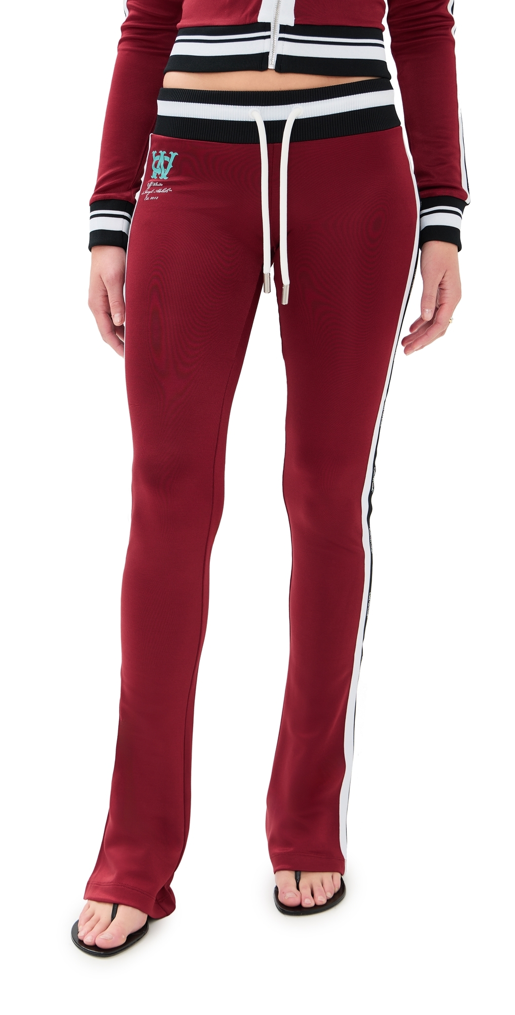 Track Serena Slim Pants Red Dahlia/Blue