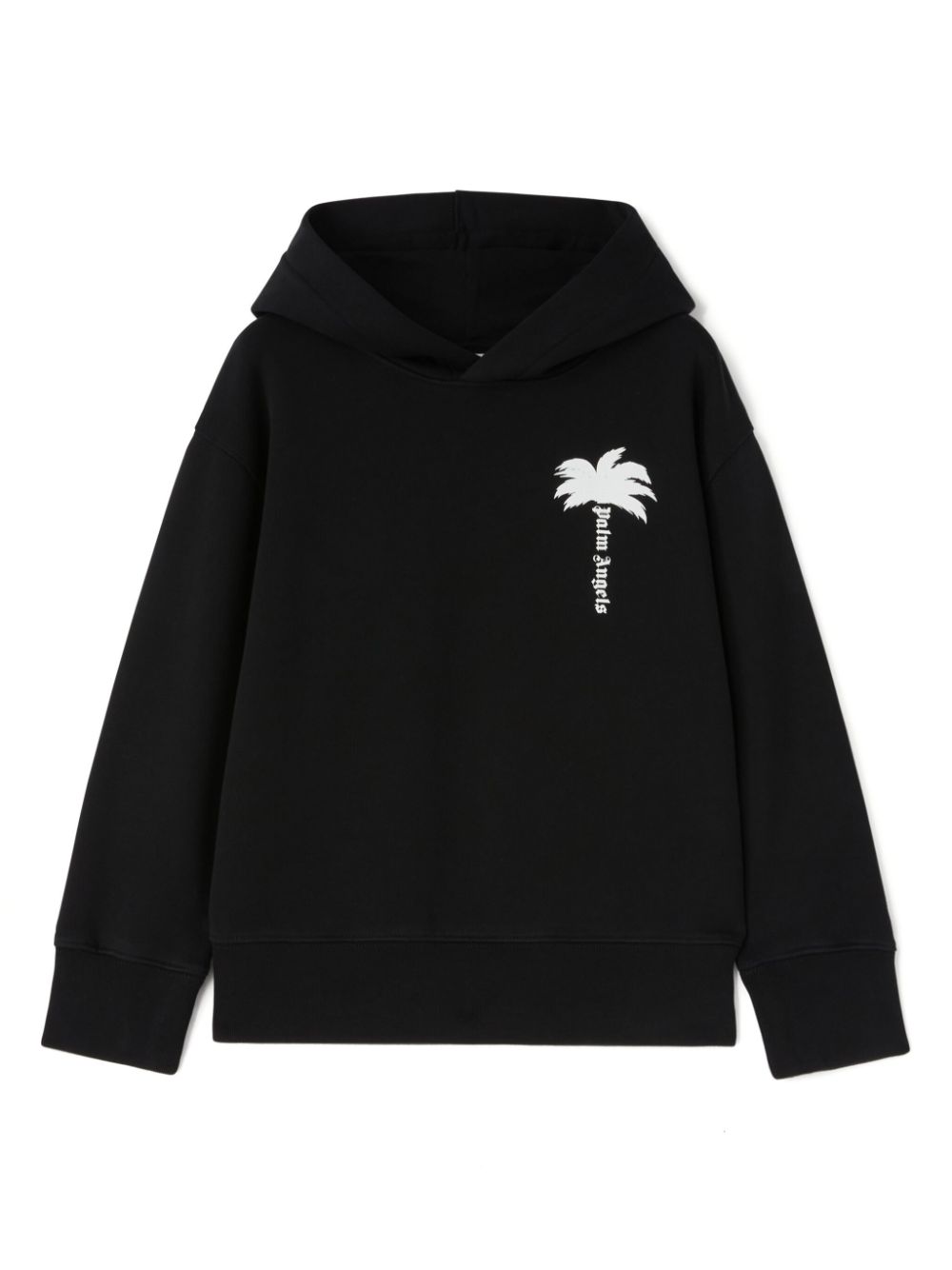 The Palm cotton hoodie - Black