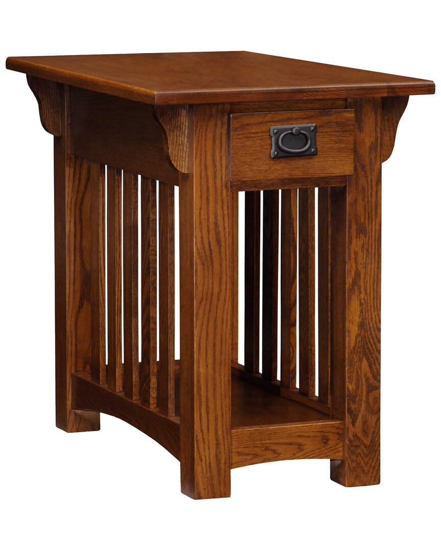 Leick Home Mission Impeccable Solid Wood Storage End Table