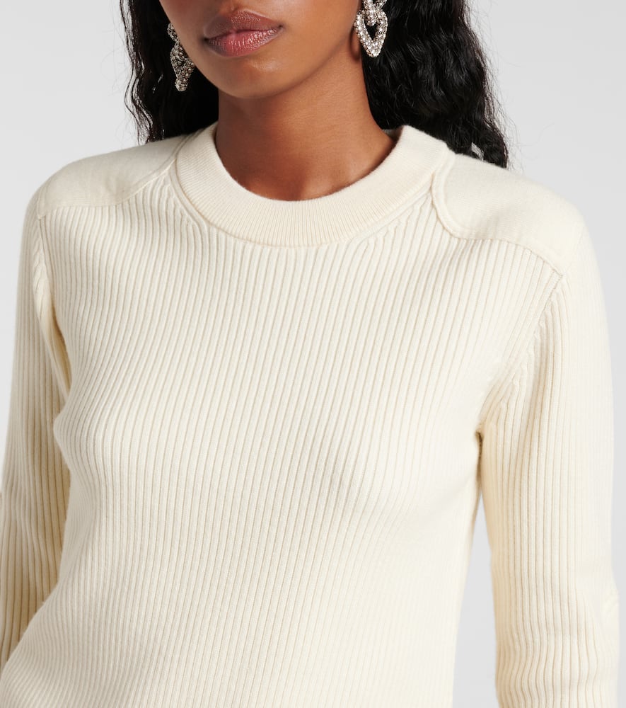 Gabyne ribbed-knit wool-blend sweater