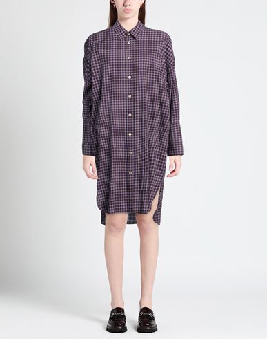 Woman Midi dress Purple Size S Cotton, Elastane