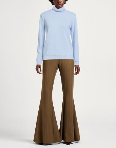 Woman Turtleneck Light blue Size M Wool, Cashmere