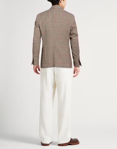 Man Blazer Sand Size 40 Wool, Cotton