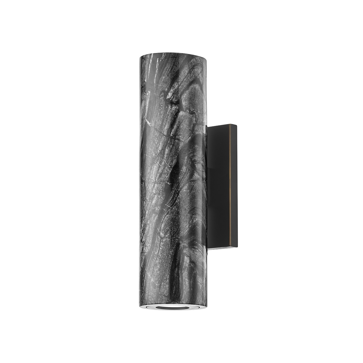 Black Brass LED Wall Sconce from the Predock Collection