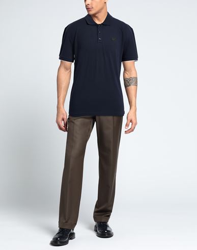 Man Polo shirt Midnight blue Size XXL Cotton, Elastane