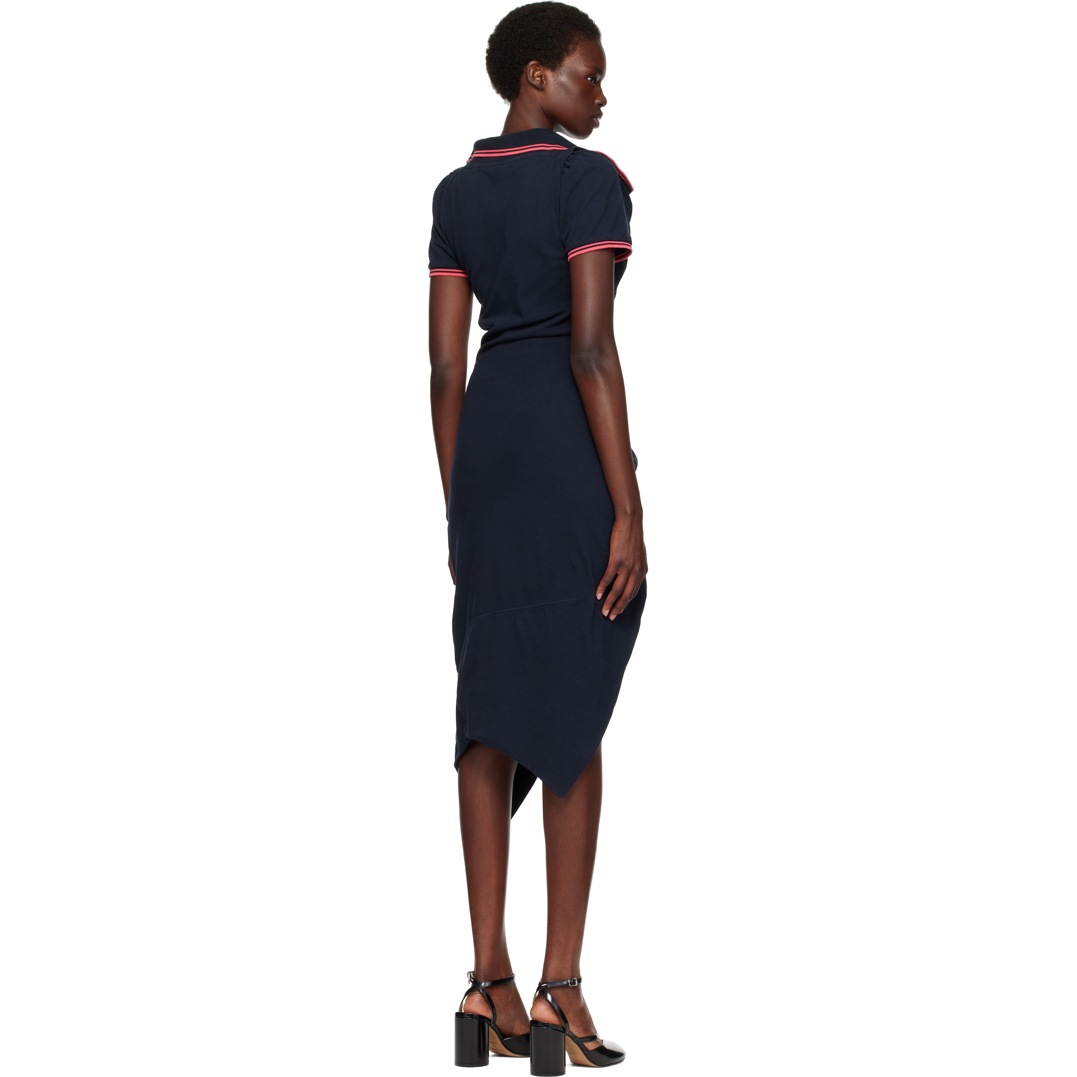 Black Long Monday Pulling Midi Dress