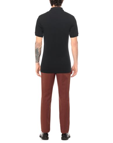 Man Polo shirt Black Size 36 Cotton, Elastane