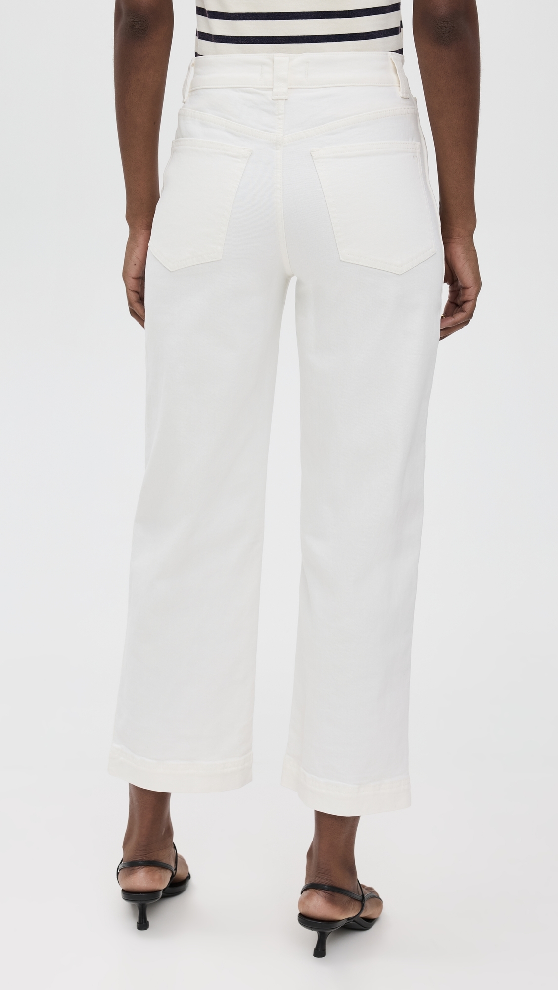 Madewell The Perfect Vintage Wide-Leg Crop Jeans Tile White
