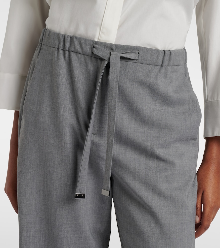 Baia wool-blend wide-leg pants