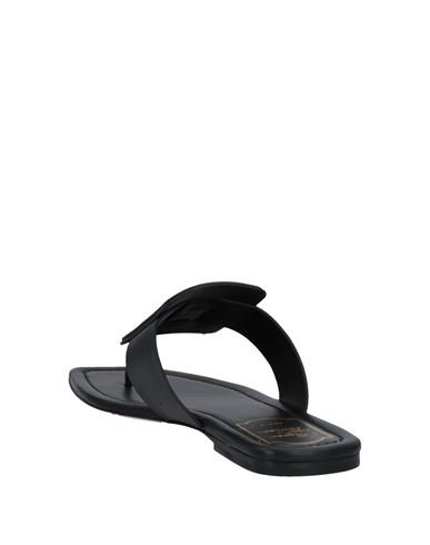 Woman Thong sandal Black Size 4.5 Soft Leather
